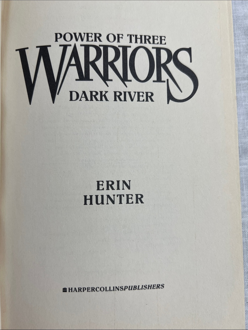 🌞 Power of Three Warriors Dark River Hardcover Book Black Cover Kids Novel& game